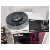 Vivitar Slide Projector and Accessories including 3000 AF Model, Automatic Slide Viewer, and Film Transfer System