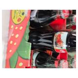 Coca-Cola Trays and Bottles, Full Vintage 7UP Bottle and More