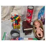 Huge Lot of Vintage Toys and Collectibles including 1972 Ideal Crissy Doll, Rubik