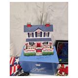 Bakelite Pen Box, Log Cabin Syrup Dispenser, Plastic Stained Glass Pictures, Nutcracker, Door Knockers, Fiber Optic Decorative House and More