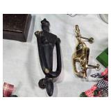 Bakelite Pen Box, Log Cabin Syrup Dispenser, Plastic Stained Glass Pictures, Nutcracker, Door Knockers, Fiber Optic Decorative House and More