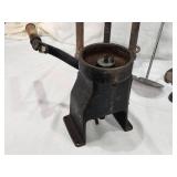 Royal Blue Junior No.33 Cream Separator, Empire Cobbler Shoe Stand, and Cream Can Stirrer