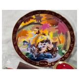 Warner Bros. Plate with Tasmanian Devil and She-Devil, Menards Lumber Apron, Small Brass Gong with No Mallet, Glass Jar and More