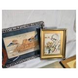 Warner Bros. Plate with Tasmanian Devil and She-Devil, Menards Lumber Apron, Small Brass Gong with No Mallet, Glass Jar and More