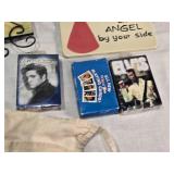 Warner Bros. Plate with Tasmanian Devil and She-Devil, Menards Lumber Apron, Small Brass Gong with No Mallet, Glass Jar and More