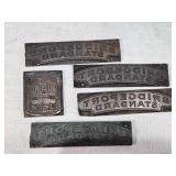Vintage Ice Skates and Stamp Plates