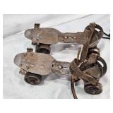 Vintage Ice Skates and Stamp Plates