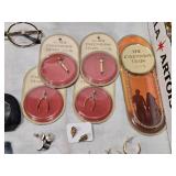 Assorted Jewelry, Vintage Glasses and Cases, Cannon-Ball Dixie Headset and Others