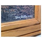 Framed Puzzle Art and Prints Collection including Terry Redlin Signed Puzzle, Americana Poster, and Various Prints