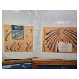 Framed Puzzle Art and Prints Collection including Terry Redlin Signed Puzzle, Americana Poster, and Various Prints