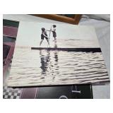 Framed Puzzle Art and Prints Collection including Terry Redlin Signed Puzzle, Americana Poster, and Various Prints