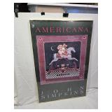 Framed Puzzle Art and Prints Collection including Terry Redlin Signed Puzzle, Americana Poster, and Various Prints