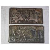 Minnesota 1956 License Plates MT 5724 Pair