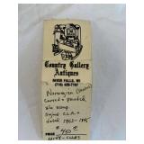 Norwegian Carved Painted Ale Scoop, Signed CCR, 1763-1845