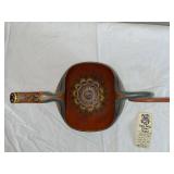 Norwegian Carved Painted Ale Scoop, Signed CCR, 1763-1845