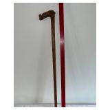 Antique Carved Wooden Lion Walking Cane