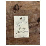 Antique 1837 Norwegian Hand-Painted Trunk from Valdres