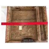 Antique 1837 Norwegian Hand-Painted Trunk from Valdres