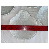 Set of 4 Santa Plates and 5 Mugs - Holiday Ceramic Collection