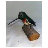 Hand-Carved Wooden Hummingbird & Fish Motif Box Set