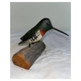 Hand-Carved Wooden Hummingbird & Fish Motif Box Set