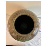 Large Stoneware Vase with Native American Art Motifs