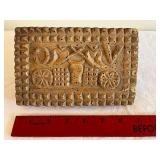 Antique Wooden Mold with Animal Figure - Folk Art Decor