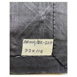 Multicolored Himalayan Geometric Endless Mountain Pattern Textile with Label