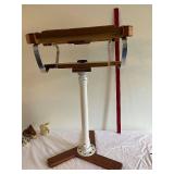 Adjustable Rug Hooking Stand with Sturdy Wooden Base