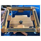 Adjustable Rug Hooking Stand with Sturdy Wooden Base