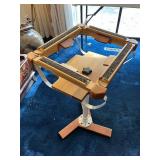 Adjustable Rug Hooking Stand with Sturdy Wooden Base