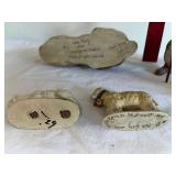 Collection of Animal Figurines - Rabbits, Sheep, Cat