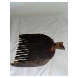 Vintage Wooden Grain Scoop and Caddy Tray Rustic Farm Decor