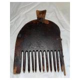 Vintage Wooden Grain Scoop and Caddy Tray Rustic Farm Decor