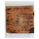 Vintage Wooden Grain Scoop and Caddy Tray Rustic Farm Decor