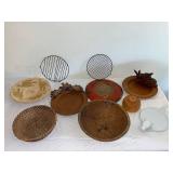 Assorted Decorative and Functional Trays Collection