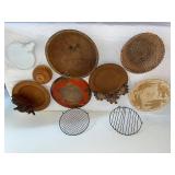 Assorted Decorative and Functional Trays Collection