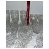 Waterford Elegant Set of Vintage Cut Glassware - Approx 30 Pieces Assorted