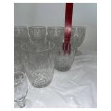 Waterford Elegant Set of Vintage Cut Glassware - Approx 30 Pieces Assorted