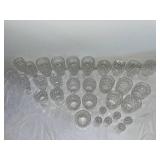 Waterford Elegant Set of Vintage Cut Glassware - Approx 30 Pieces Assorted