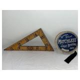 Vintage Measuring Triangle & Matchless Skirt Binding Roll