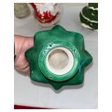 Vintage Christmas Decorations Lot: Glass Figures & Ceramic Trees