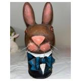 Vintage Easter & Halloween Decorations Lot - Bunny & Pumpkin Figures