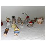 Vintage Ceramic Christmas Ornaments Collection - Angels, Santas, Snowmen