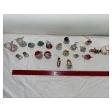 Vintage Ceramic Christmas Ornaments Collection - Angels, Santas, Snowmen