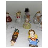 Vintage Ceramic Christmas Ornaments Collection - Angels, Santas, Snowmen