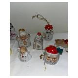 Vintage Ceramic Christmas Ornaments Collection - Angels, Santas, Snowmen