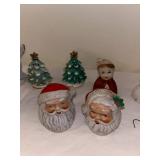 Vintage Ceramic Christmas Ornaments Collection - Angels, Santas, Snowmen