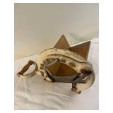 Vintage Raadvad Scandinavian Bread Slicer with Wooden Base