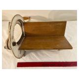 Vintage Raadvad Scandinavian Bread Slicer with Wooden Base